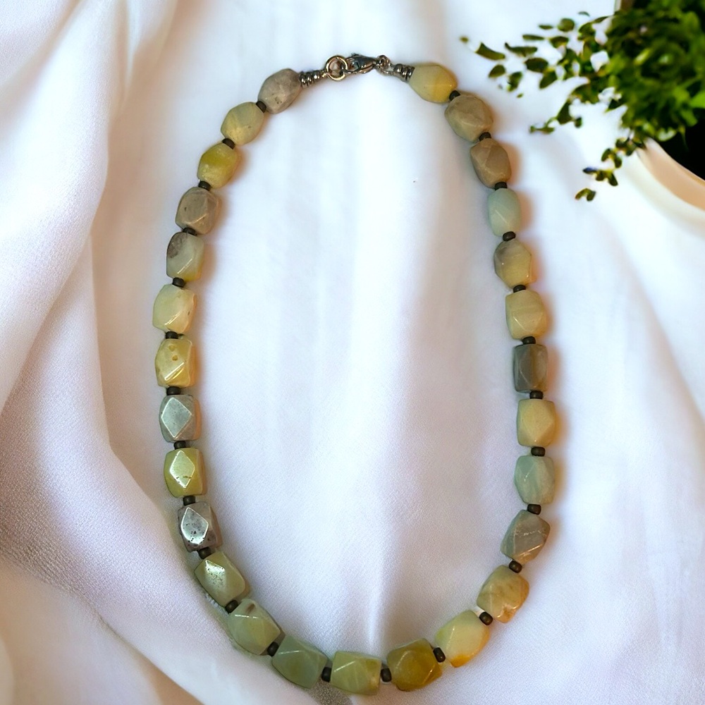 Handmade Amazonite Beaded Necklace
